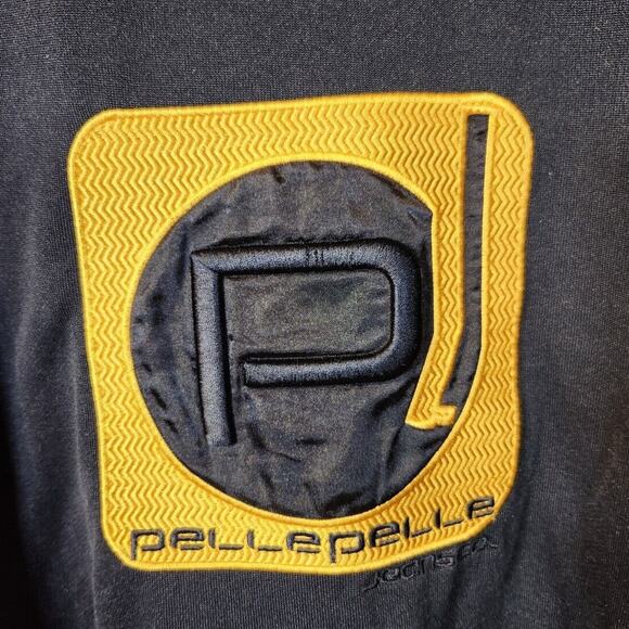 Vintage 90s Pelle Pelle 3XL $295 Navy Crewneck Sweatshirt Hip Hop Legend - Picture 3 of 11